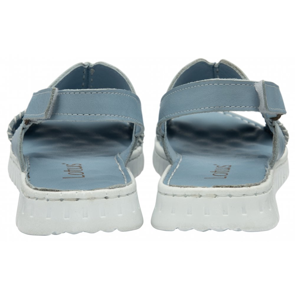 Children's Classics - Girls Blue Leather Sandals | Childrensalon